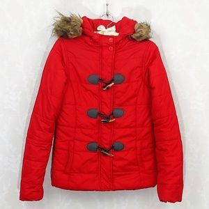 Aeropostale Winter Coat w/Faux Fur Trimmed Hood S